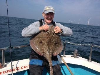 12 lb 8 oz Thornback Ray by Keith Hilton