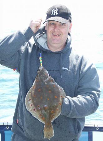 2 lb 2 oz Plaice by Peter Brunton