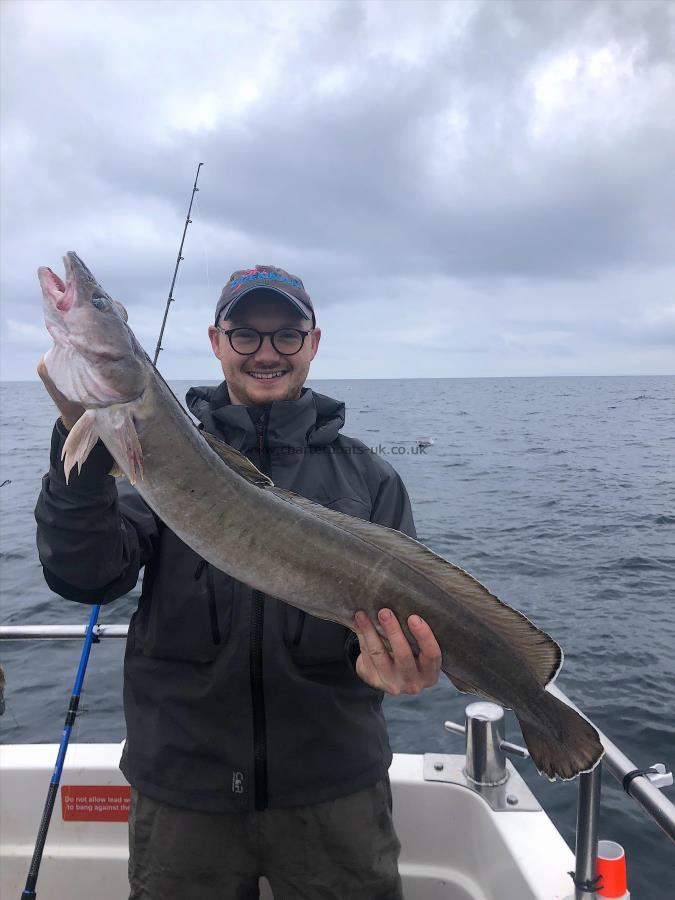 6 lb 8 oz Ling by Tom Beaumont