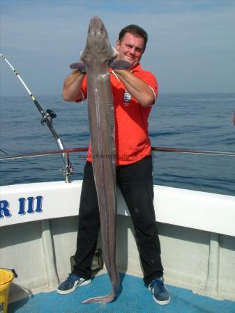 55 lb Conger Eel by Dave Bacon
