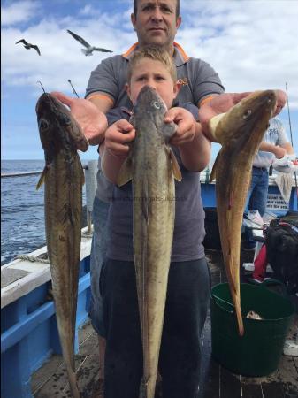 8 lb Ling by simon and oliver from hull 2nd sept 2017