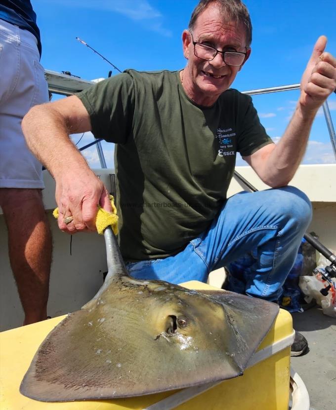 14 lb 4 oz Stingray (Common) by Terry