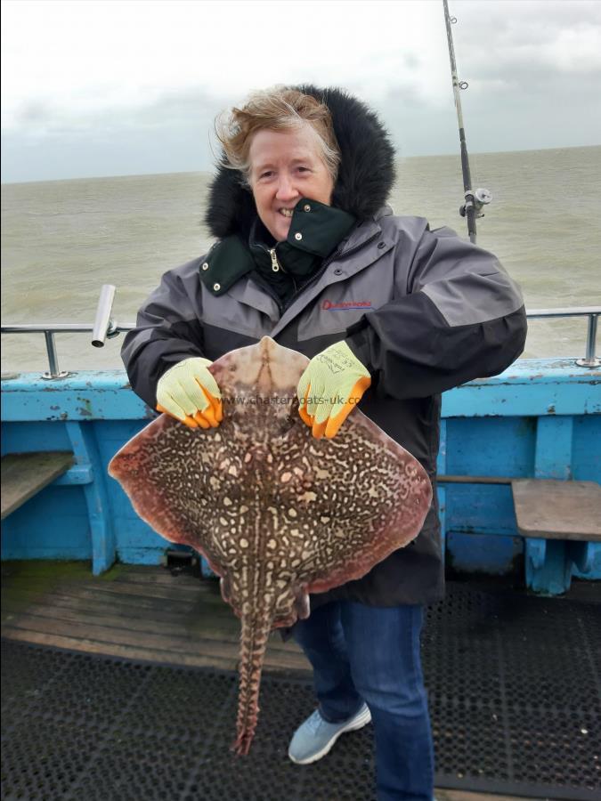 15 lb 9 oz Thornback Ray by Wendy