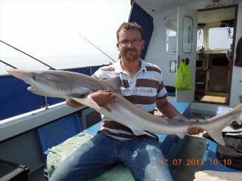 40 lb Tope by Brendan with his first tope