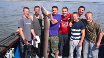 45 lb 3 oz Conger Eel by Birthday Party