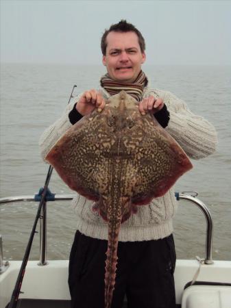 14 lb 4 oz Thornback Ray by Justin