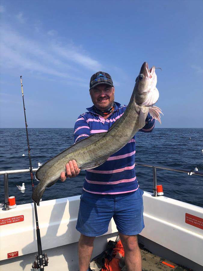 8 lb 8 oz Ling (Common) by Charlie Hewitt