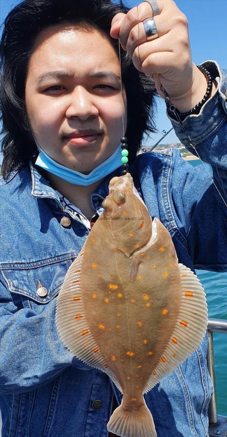 1 lb 8 oz Plaice by Unknown