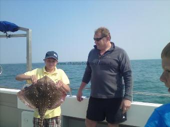 9 lb 12 oz Thornback Ray by Dean and his Son