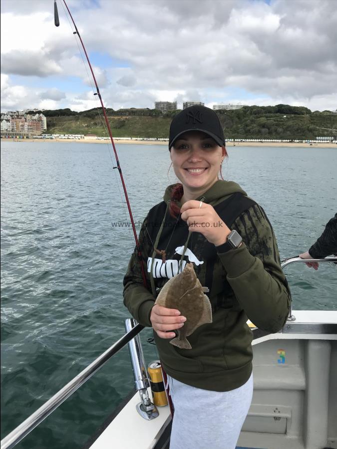 13 oz Plaice by Kat with her 1st sea fish