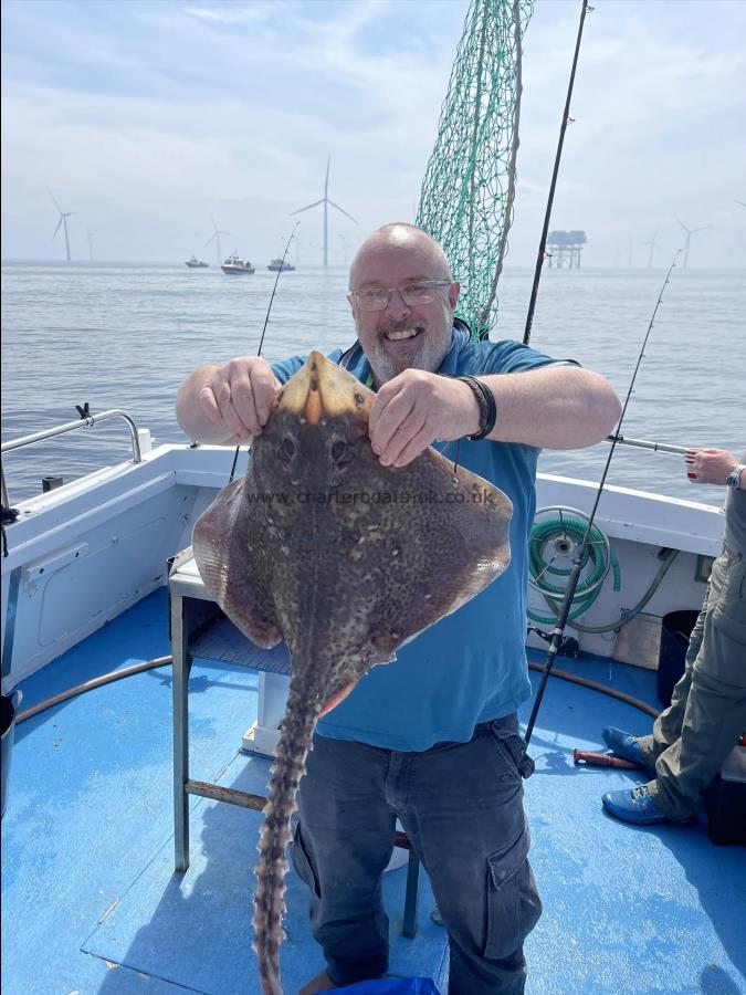 8 lb 9 oz Thornback Ray by Karl with his First Thornback Ray
