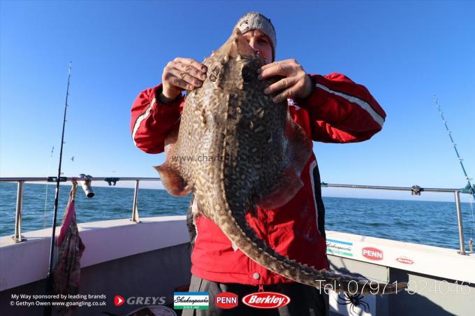 12 lb 3 oz Thornback Ray by Scott