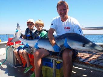 155 lb Blue Shark by Chris Cooper