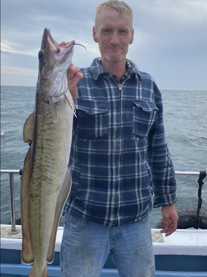 14 lb Ling (Common) by Kit with one of his ling