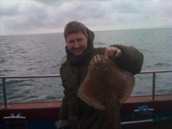 2 lb 8 oz Spotted Ray by Tom Deacon Party.....