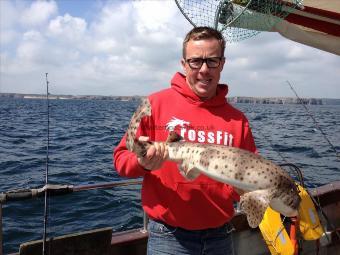 8 lb Bull Huss by James' first sea fish .