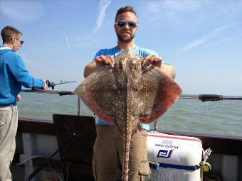 10 lb 12 oz Thornback Ray by Hairy Bob (modelled by Baz)