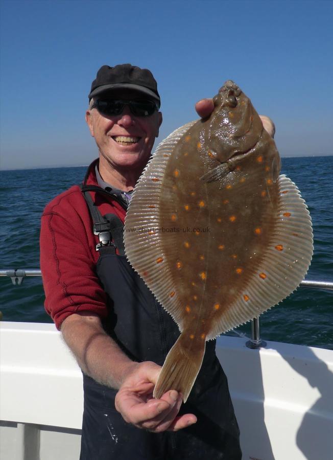 3 lb 2 oz Plaice by Fred Hurd