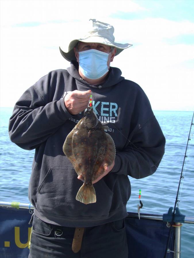 1 lb 4 oz Plaice by David Hawker