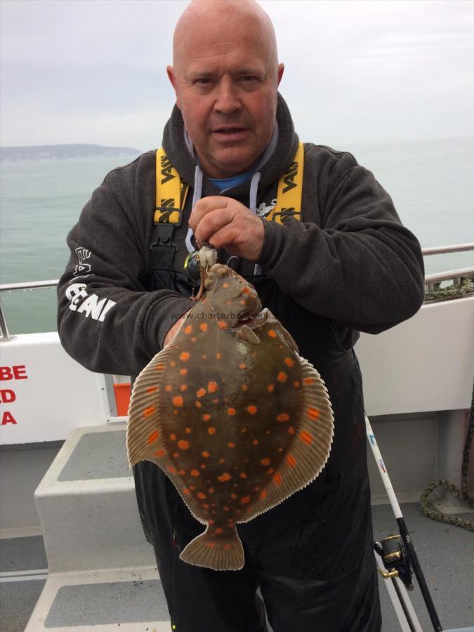 3 lb 6 oz Plaice by Peter