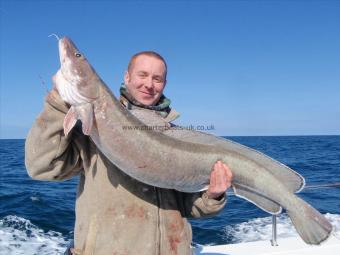 26 lb 8 oz Ling by Sam Dodman