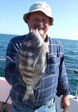 4 lb 4 oz Black Sea Bream by Dick Scholfield