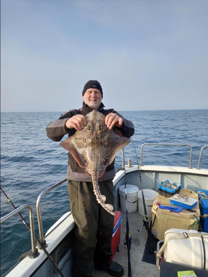 12 lb 2 oz Thornback Ray by Jock