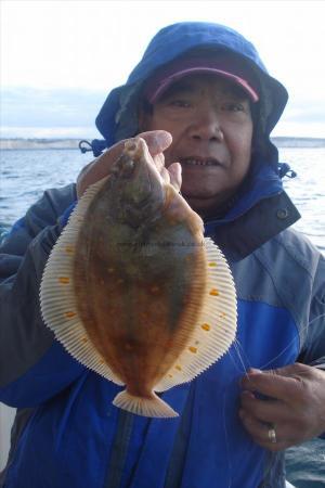 1 lb 8 oz Plaice by Johnny