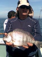 3 lb 8 oz Black Sea Bream by Unknown