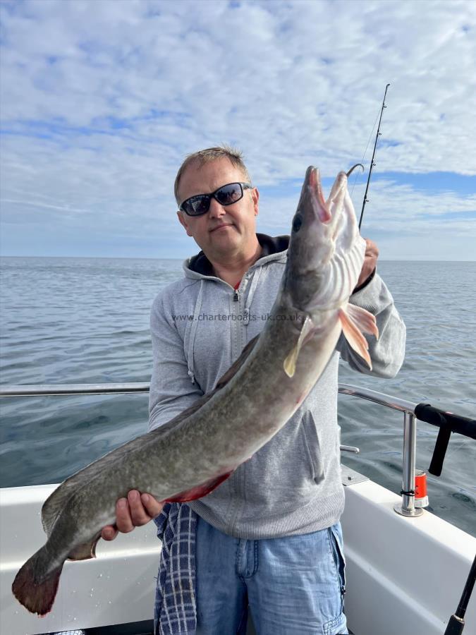 9 lb 4 oz Ling by Carl Madin