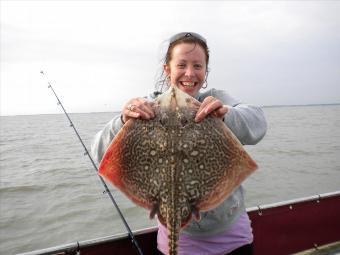 10 lb 6 oz Thornback Ray by Nicky with her first thornback