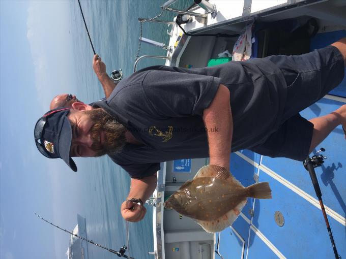 1 lb 9 oz Plaice by Andy