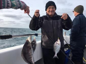 3 lb Black Sea Bream by Glenn Knight