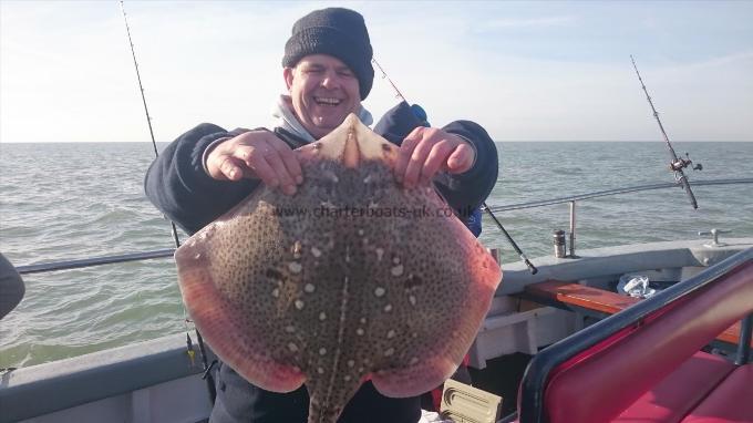 12 lb 4 oz Thornback Ray by Unknown