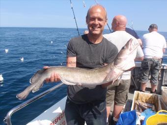 10 lb 7 oz Ling (Common) by Steve Bulliment from Market Weighton.