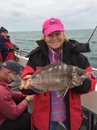 3 lb 8 oz Black Sea Bream by Fe Roche