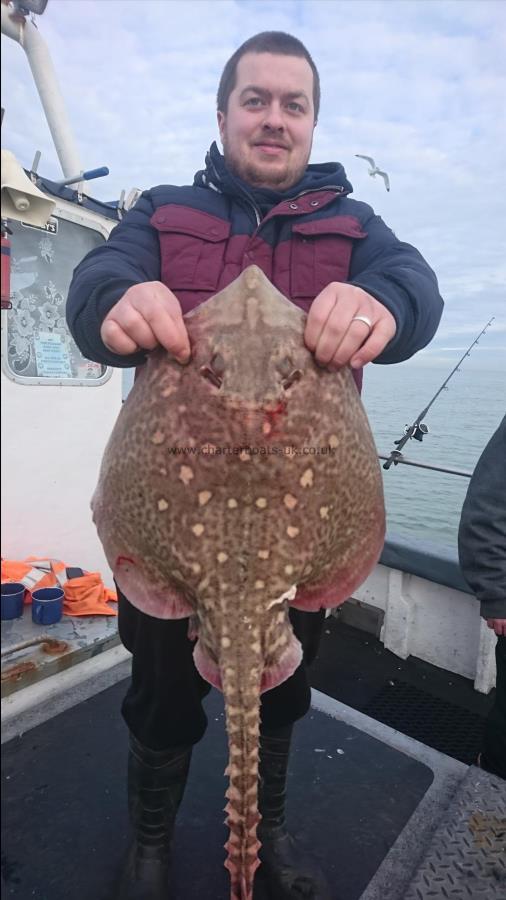 9 lb 6 oz Thornback Ray by Billy from Canterbury