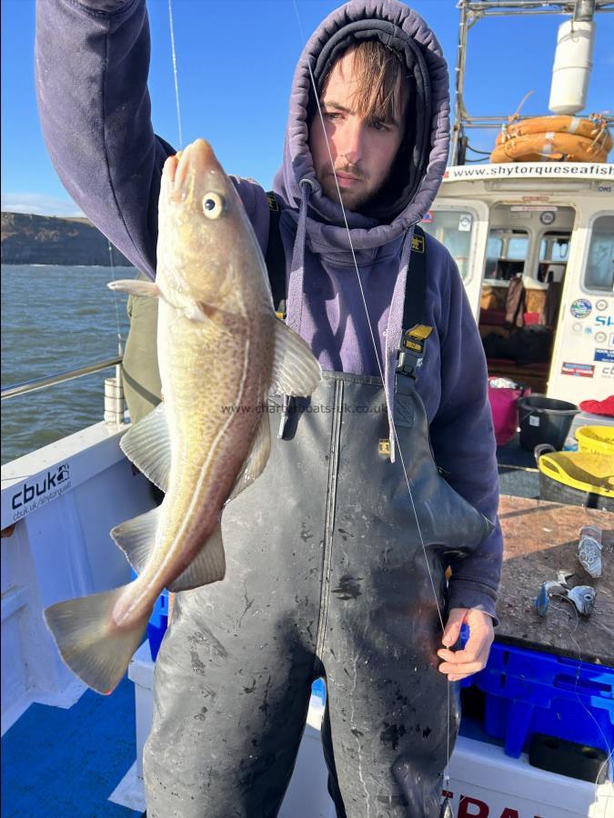 3 lb 6 oz Cod by Fergus.