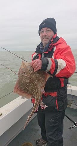4 lb 5 oz Thornback Ray by Andy