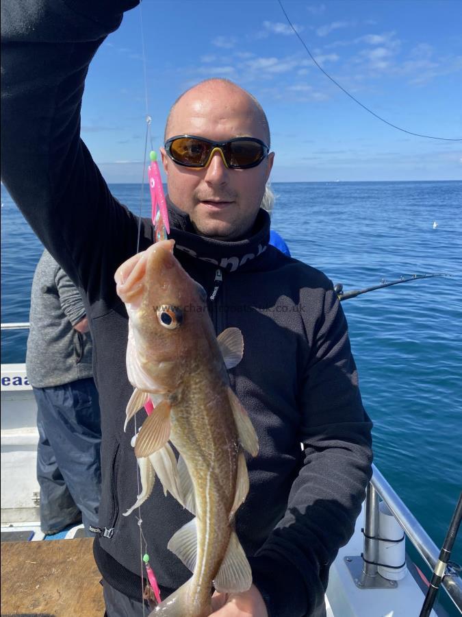 3 lb 6 oz Cod by First time at sea for this chap. Very happy!