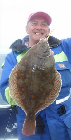 4 lb 10 oz Plaice by Dodgey  Dave Barton