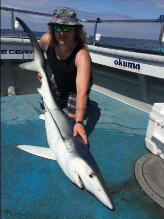 81 lb Blue Shark by Kevin McKie
