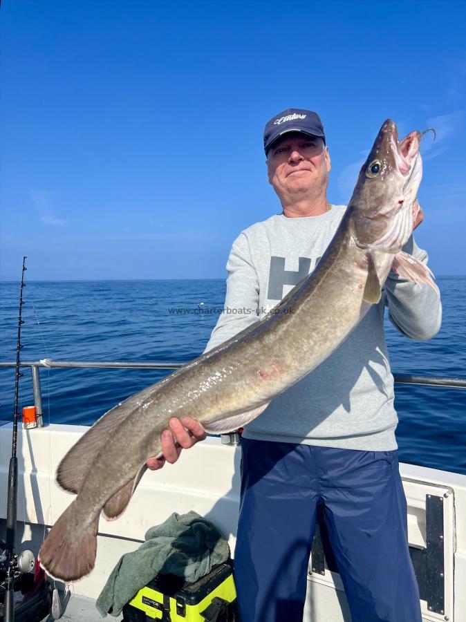 13 lb 2 oz Ling by Gaz Jones