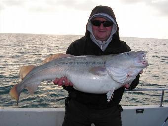 25 lb 4 oz Cod by Darius with a 25lb 4 oz cod