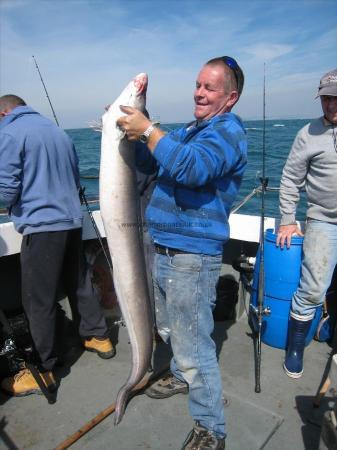 40 lb Conger Eel by Peter Cross