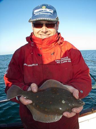 1 lb 8 oz Plaice by Chris Hamblin