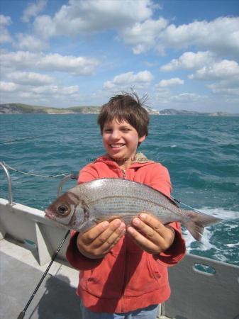 1 lb 8 oz Black Sea Bream by 11 yr old Luka