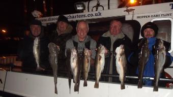 4 lb Cod by "H", Fossil, Tommy, Ian, Jon