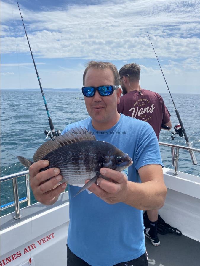 2 lb 2 oz Black Sea Bream by Unknown