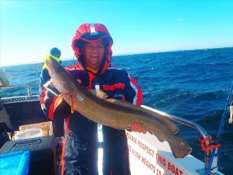 12 lb 9 oz Ling by Pat Armstrong from Cayton Bay.